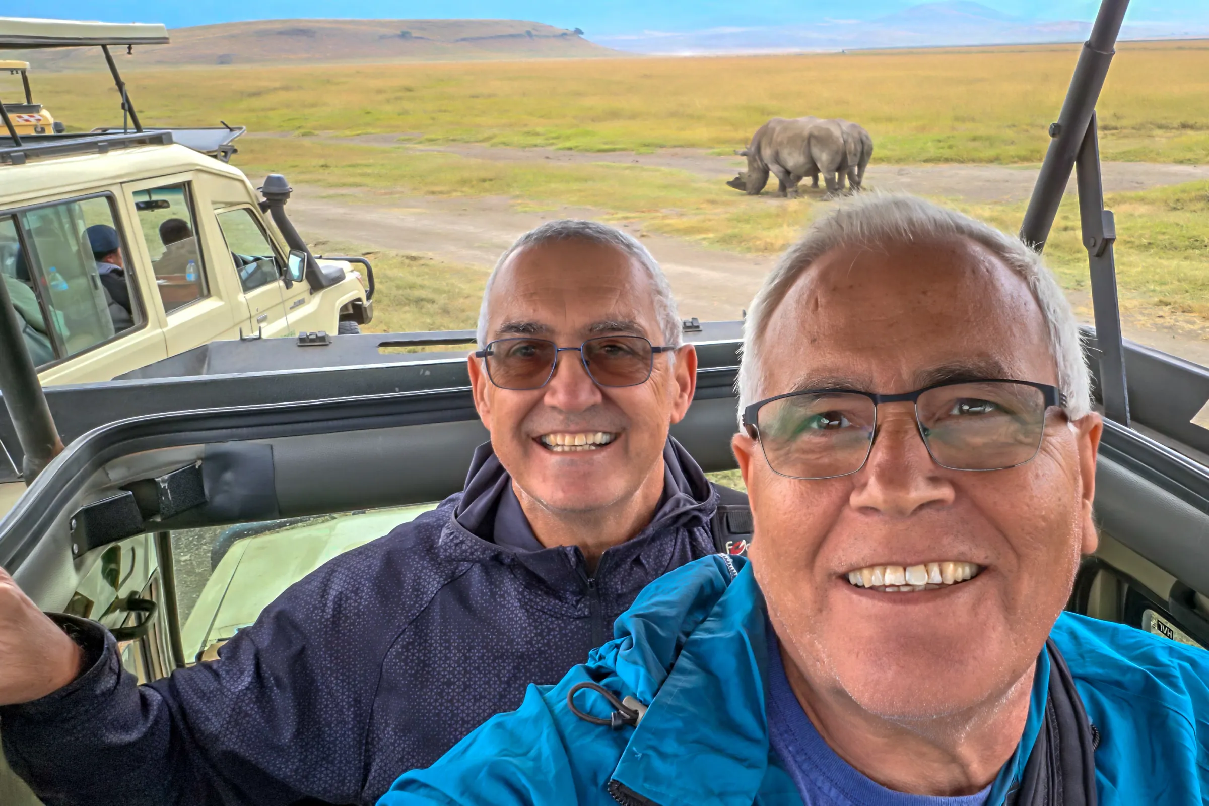 Wakali Safaris guests on a game drive in Ngorongoro Crater